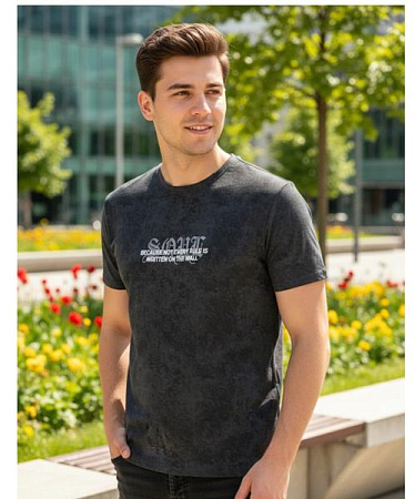 Футболка Style M.Clothes SM66 d.grey - делук