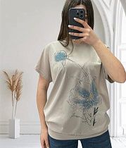 Футболка Elena&Vika 25025 grey - делук
