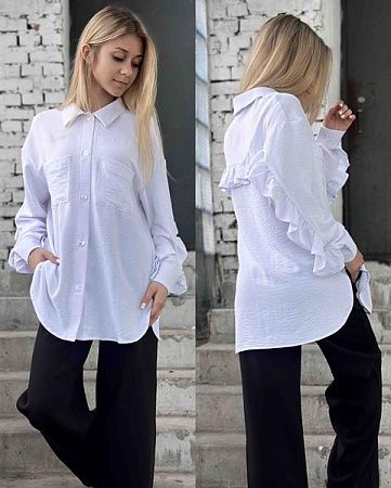 Рубашка Karolina KR279 white - делук
