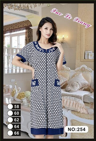 Халат Brilliant 254 navy-white - делук