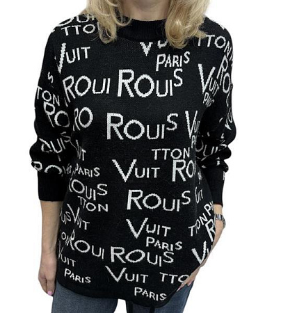 Свитер Elena&Vika 25401 black - делук