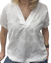 Футболка Elena&Vika 26004 white - делук