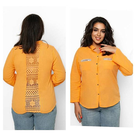 Рубашка Global GL267 orange - делук