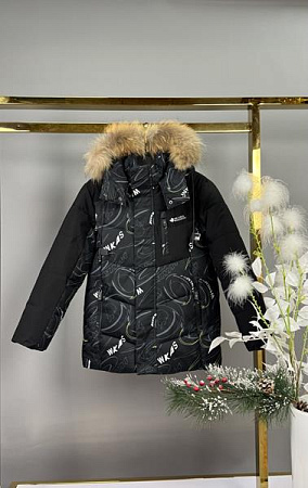 Куртка Delfinka WK609 black-yellow - делук