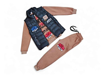 Костюм Спорт Malibu2 2520 beige-black - делук