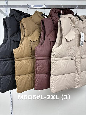 Жилетка Jacket M605 brown - делук