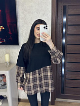 Рубашка Valentina 7 beige - делук