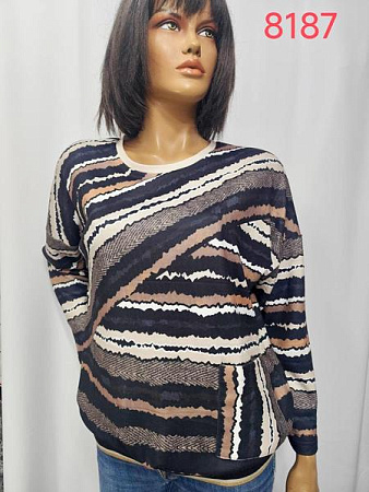 Свитер Lida 8187 brown - делук