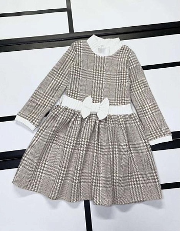 Платье Kosmy 574 beige-white - делук