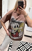 Футболка Lora LR1312 brown - делук