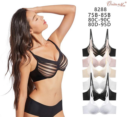 Бюстгальтер Diorella 8288C black - делук