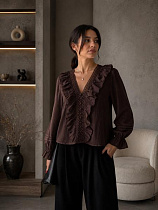 Блузка New Season RB112 brown - делук