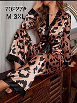 Пижама Brilliant B70227 beige - делук