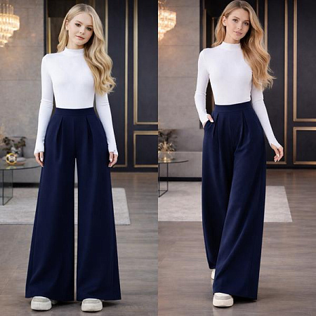Штаны Karolina KR512 navy - делук