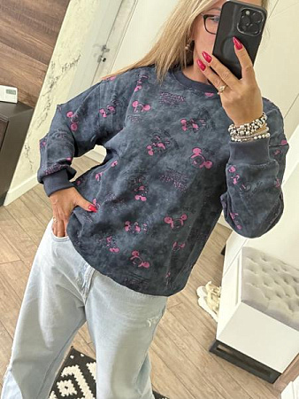 Свитер Lora LR994 grey - делук