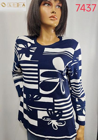 Свитер Lida 7437 navy - делук