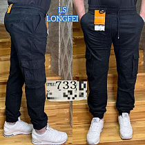 Штаны Ls Longfey 733 black - делук