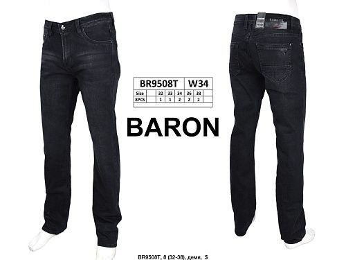 Джинсы God Baron BR9508T black - делук