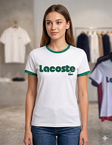 Футболка Newe 1015 white-green - делук
