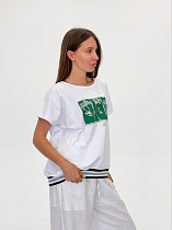 Футболка Fsn 2727 white - делук