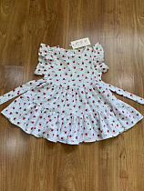 Платье Rsv 195-1 white-red - делук