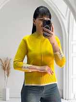 Свитер Levisha 24034 yellow - делук