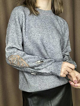 Свитер Kosta 7176 d.grey - делук