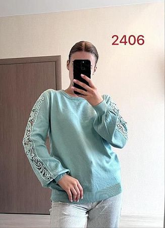 Свитер Fsn 2406-1 l.blue - делук