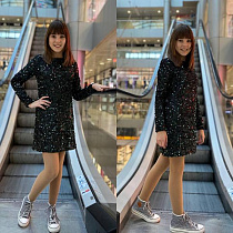 Платье Karolina KR417 black - делук