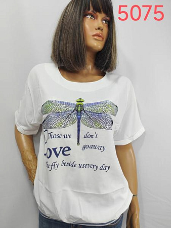 Футболка Lida 5075 white - делук