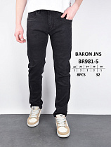 Джинсы God Baron BR981-5 black - делук