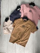 Футболка Annet AZ0134 brown - делук