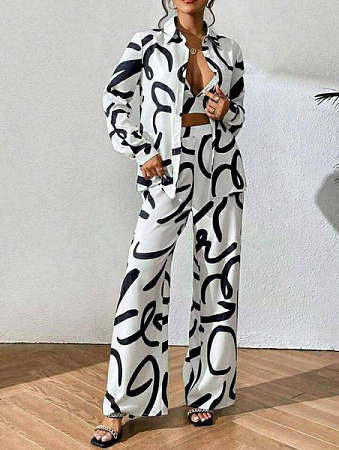 Костюм Akulova 2924 white - делук