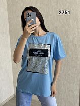 Футболка Fsn 2751 l.blue - делук