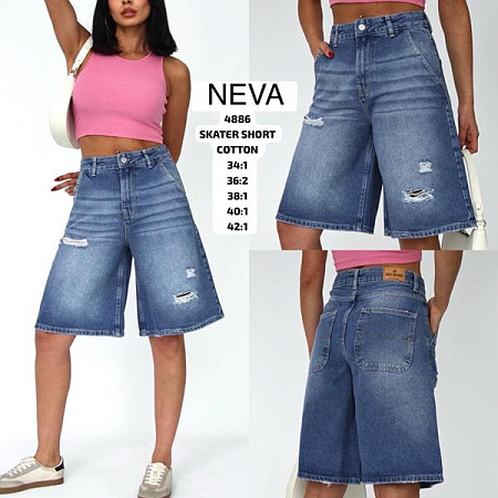 Шорты Jeans Club 4886 blue - делук