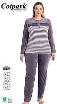 Пижама Cotpark 30497 purple - делук