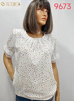 Футболка Lida 9673 white - делук
