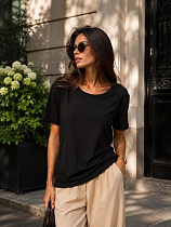 Футболка New Season FB1706 black - делук