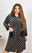Халат Romeo Life RL1213 black - делук