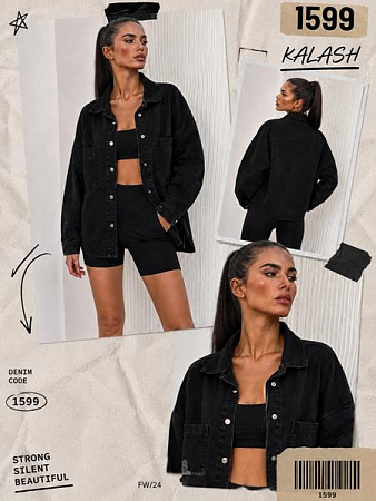 Рубашка Ruxa 1599 black - делук