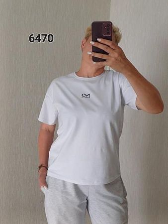 Футболка Fsn 6470 white - делук
