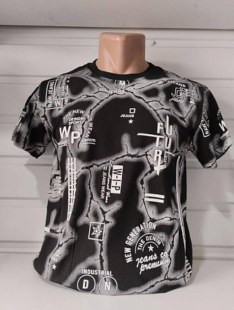 Футболка Panda 1714 black - делук