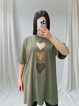 Туника Shipi 25081 khaki - делук
