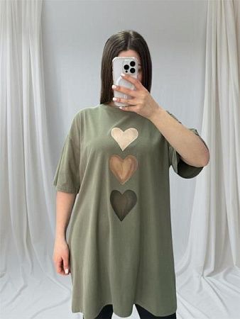 Туника Shipi 25081 khaki - делук