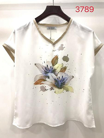 Футболка Lida 3789 white - делук