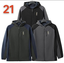 Кофта Спорт Shon S1557 black - делук