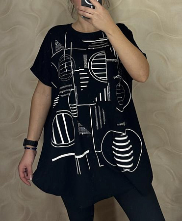 Футболка Levisha 25002 black - делук