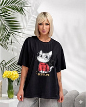 Футболка Lelis 1060-26 black - делук