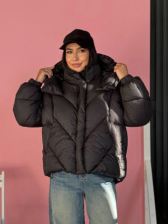 Пуховик Trend 2542 brown - делук