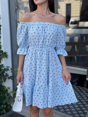 Платье Arina 2467 l.blue - делук